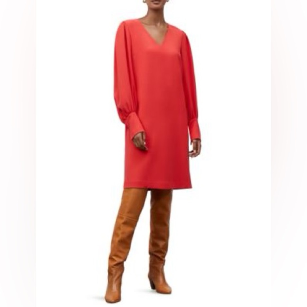 Lafayette 148 New York Lenore Puff Sleeve Shift Dress